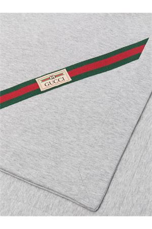 Coperta Neonato In Cotone Con Nastro Web GUCCI KIDS | 7740103KAAL1600